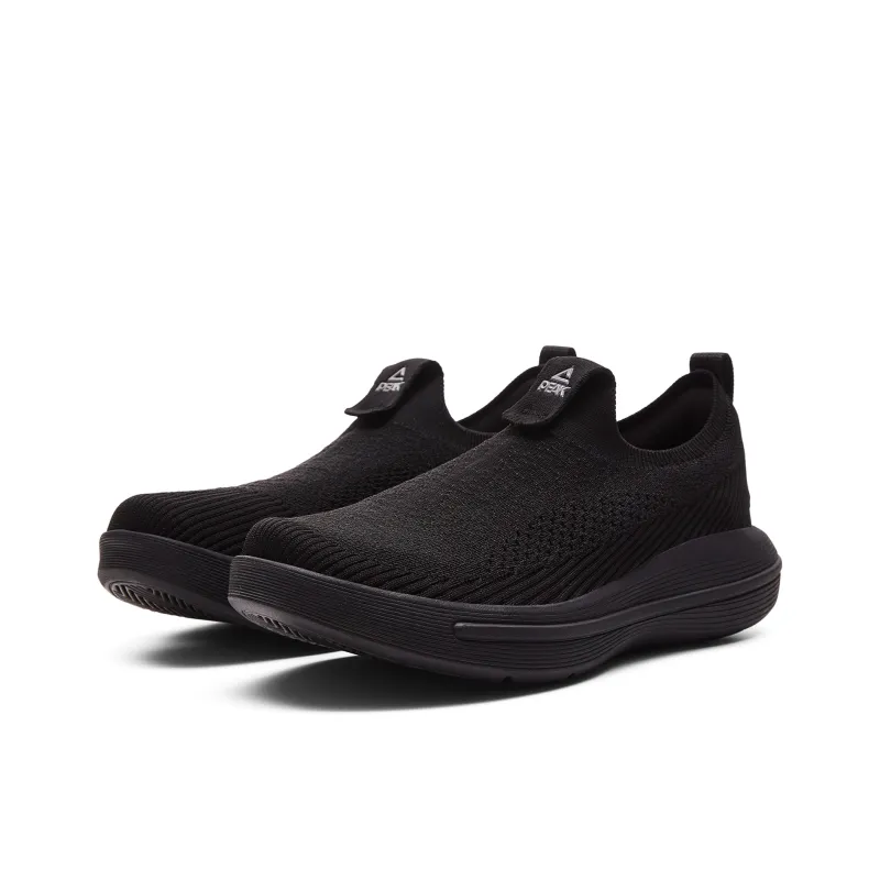PEAK Cushioning, Slip Resistant, And Abrasion Resistant Mid Top Training Shoes Men's All Black-2