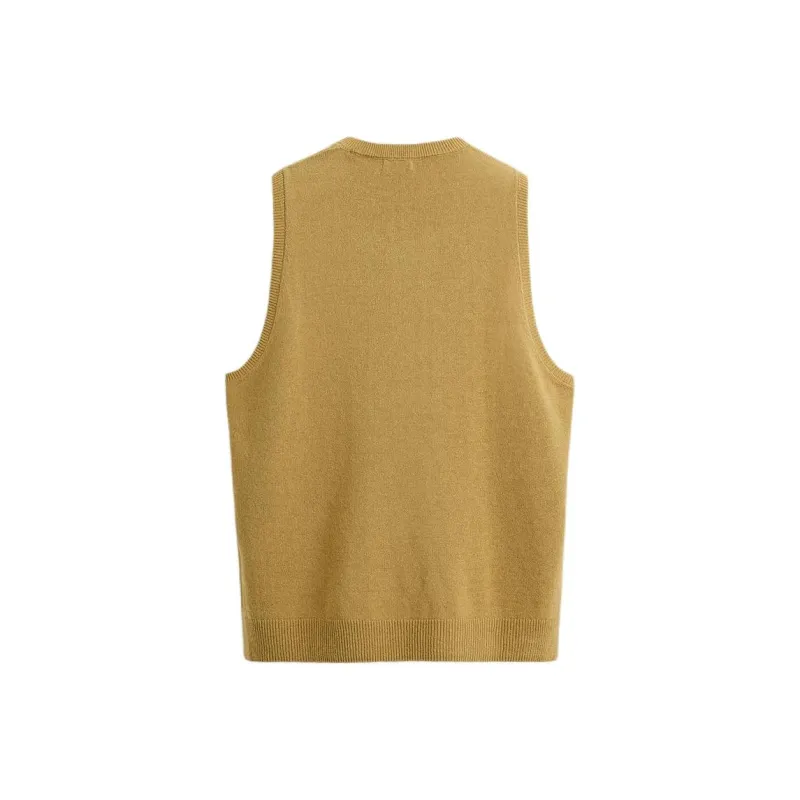 ZARA Tank Tops Men Yellow-1