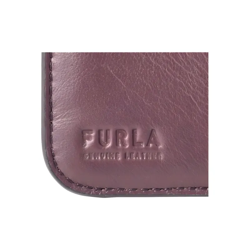 Furla Soft Calfskin Wallet Small Size Women's Purple Crystal-4