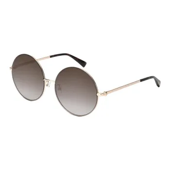 MOSCHINO Metal Round Sunglasses Unisex Gold