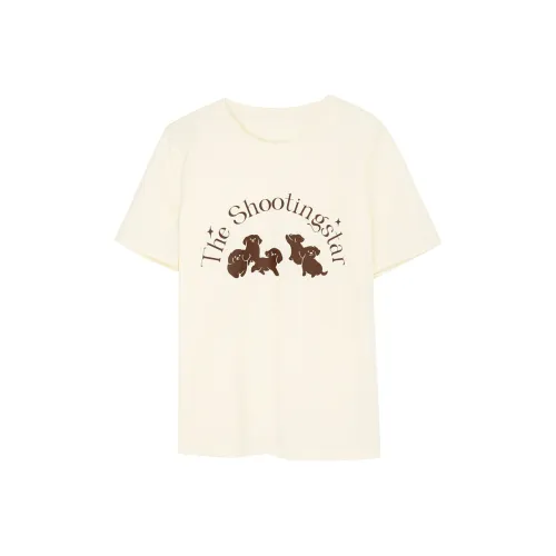 3COLOUR T-Shirt Women's Yellow Cream