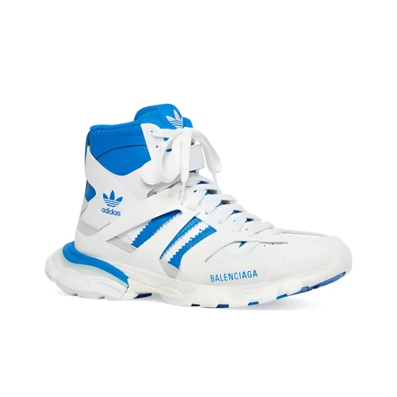 Balenciaga X Adidas Originals Track Forum Sneakers 'White Blue'-2