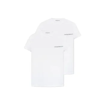 EMPORIO ARMANI Logo embroidered T shirts Pack Of Two
