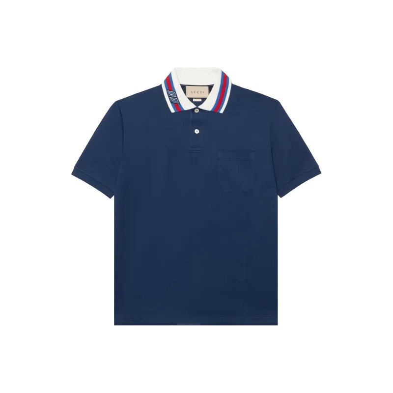 GUCCI 2024 Early Spring Collection T Shirt Men's Blue-0