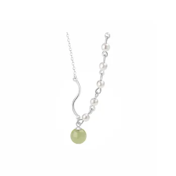 Ancient Jewelry S999 Fine Silver Jade Necklaces Women's