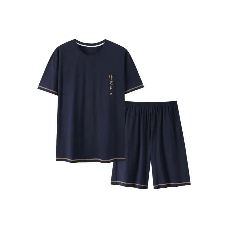 LUYOUYE Pajama Set Men's Navy Blue-0