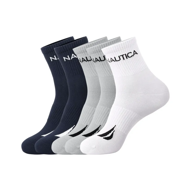 NAUTICA UNDERWEAR Mid Calf Socks Men's 5 Pack-14
