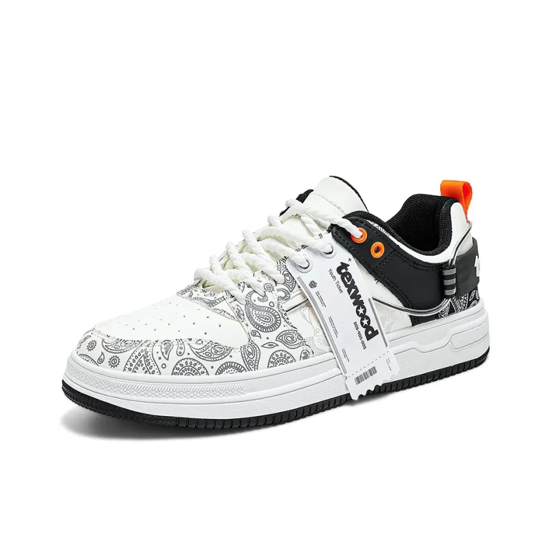 TEXWOOD Chinese Style Blue And White Porcelain Collection Low Top Skateboard Shoes Men's-2