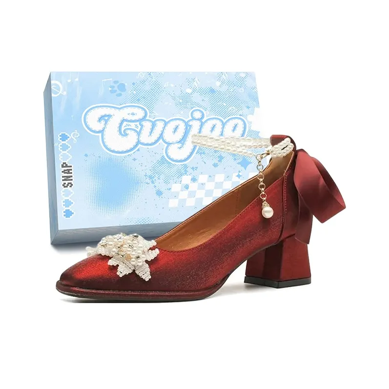 CVOJOO Chunky Heel High Heels Women's-6