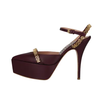 MOSCHINO Slim Heel High Heels 12cm Women's Red