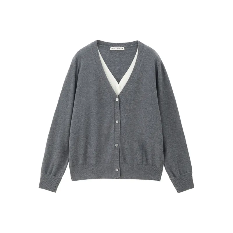 UNIQLO Knitwear Women's Gray & White-0