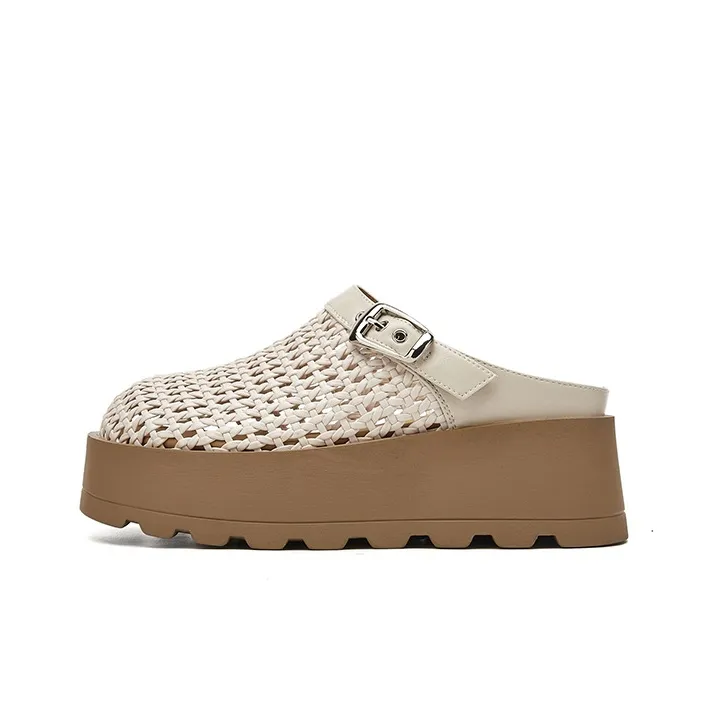 ST&SAT Cut Out Quiet Closed Toe Slippers Women's-0