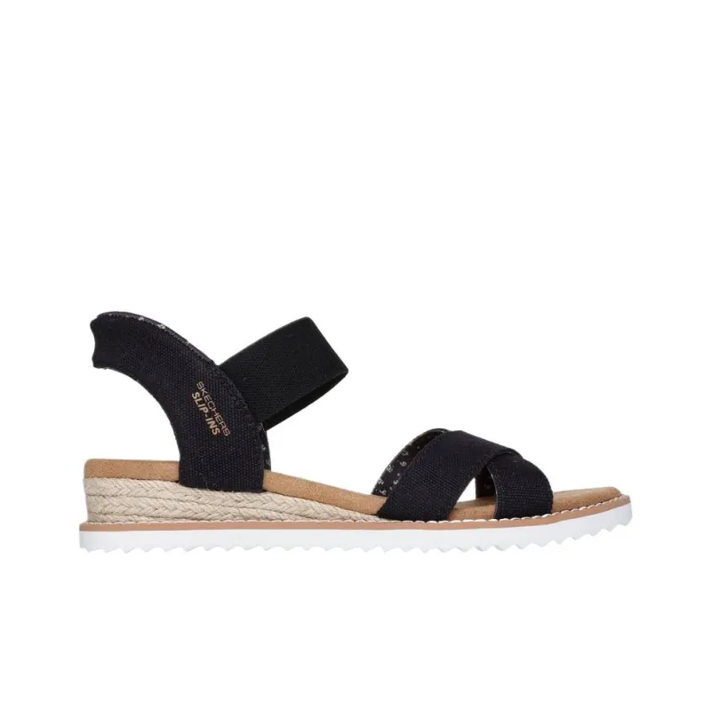 Skechers BOBS Desert Kiss Beach Sandals Women's Black-1