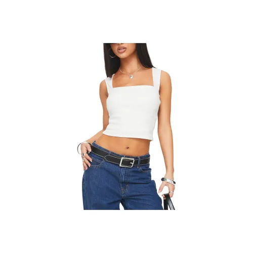 PRINCESS POLLY Tank Top Women's WHITE/White