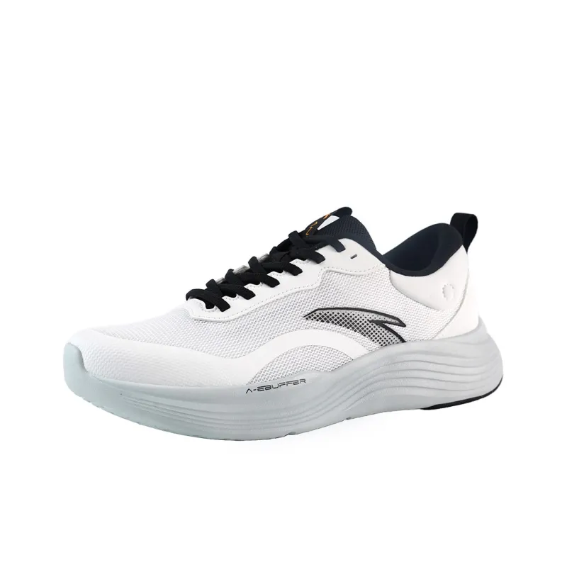 Anta Variety Training Collection Anti Slip Wear Resistant Low Top Casual Running Shoes Men's Papyrus White Black-1