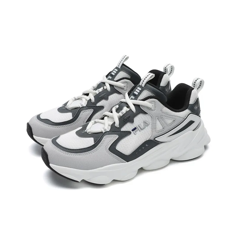 FILA SKIPPER 1S Captain 1S Wear resistant, Lightweight, Breathable, And Non slip. Low Top Casual Shoes Men's Black Gray-2