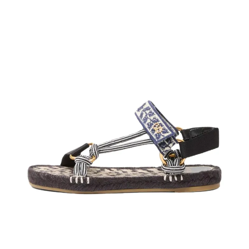 Valentino Beach Sandals Women's Black-0