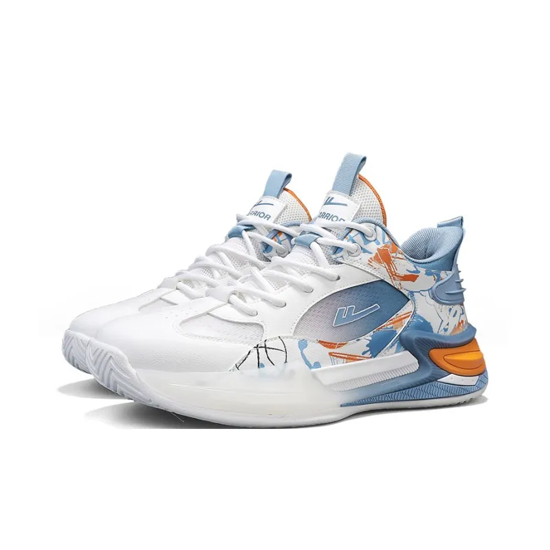 Warrior Anti Slip Wear Resistant Low Top Basketball Shoes Men's-2
