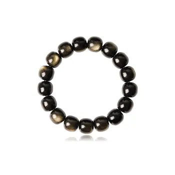 Moon Jewelry Natural Obsidian Bracelets Unisex