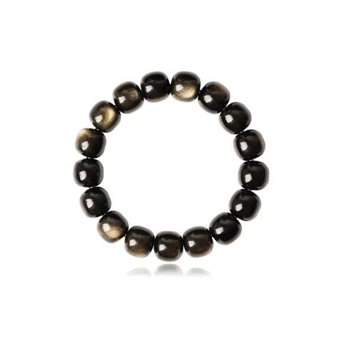 Moon Jewelry Natural Obsidian Bracelets Unisex