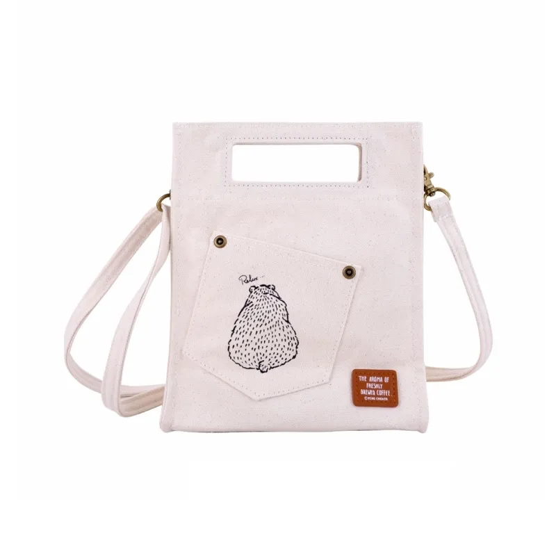 Hello Marche Canvas Bag, Handbag Regular Unisex Multicolor-2
