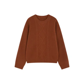 Mo Han Yi Mei Knitwear Women's Caramel