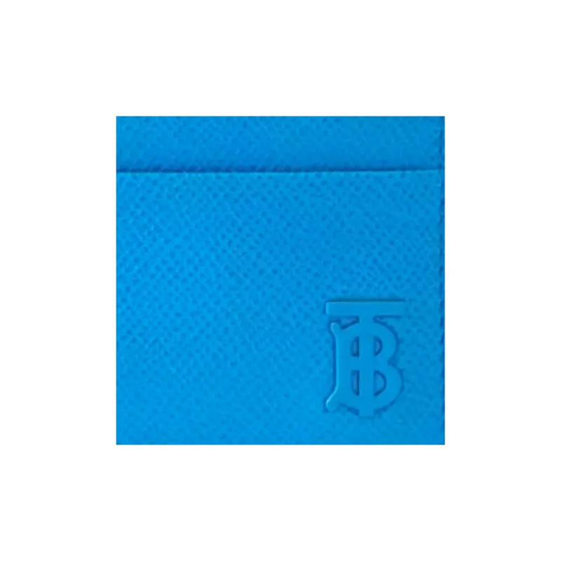 Burberry Calfskin Card Holder Men's Vivid Blue-5