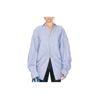 Balenciaga Knot Detailed Striped Shirt