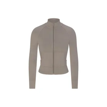 SKIMS OUTDOOR TRACK JACKET Jackets Coats Women's SMOKE/Smoke Gray
