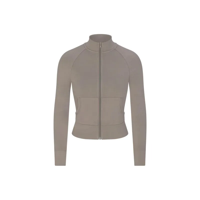 SKIMS OUTDOOR TRACK JACKET Jackets Coats Women's SMOKE/Smoke Gray-0
