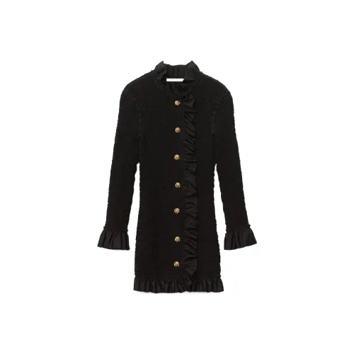 Alexander Wang Ruffle trim Smocked Mini Dress