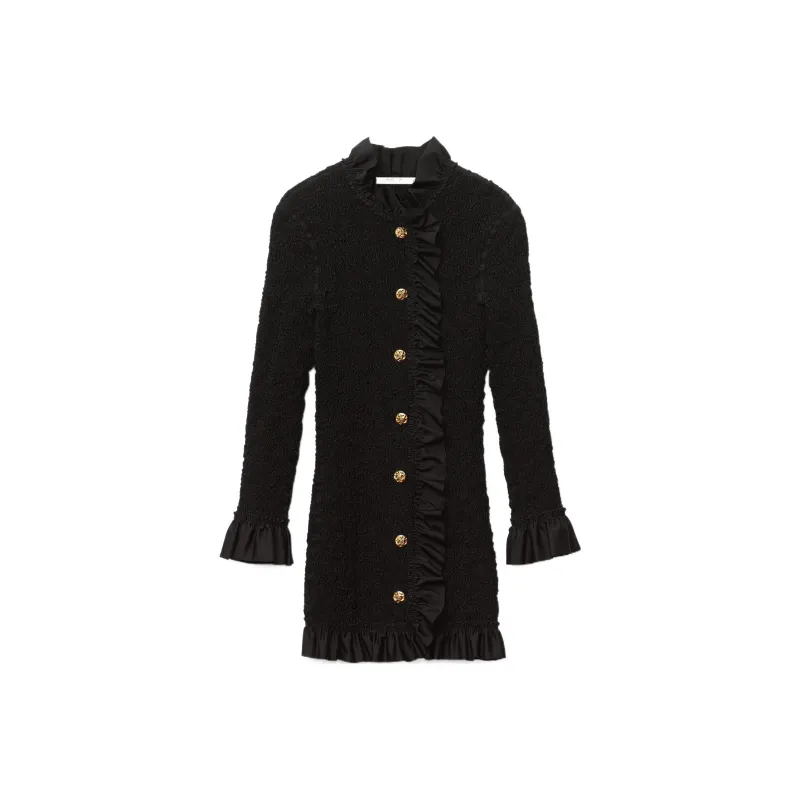 Alexander Wang Ruffle trim Smocked Mini Dress-0