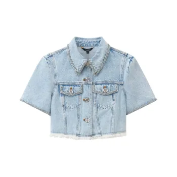 Bebe SS24 Jackets Coats Women's Denim Blue