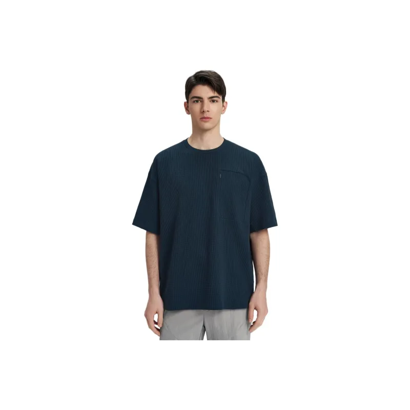 DESCENTE BLEU T Shirts Men-3