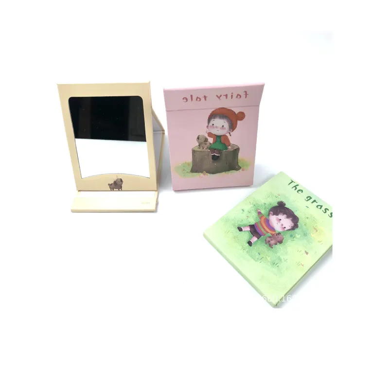 JOYTOUR Portable Personalized Cute Card Foldable Paper Mirror-1