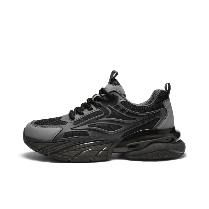 Jeep Chunky Sneakers Men Low Top Black-7