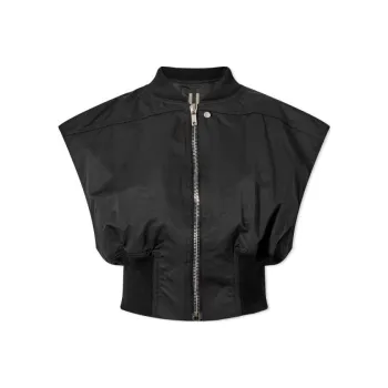 RICK OWENS Babel Tatlin Sleeveless Bomber Jacket