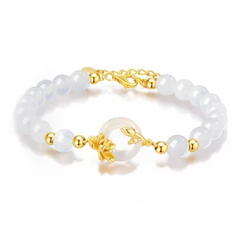 HAPPY BEAN Chalcedony Bracelets Women's