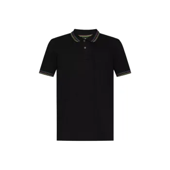 Stripe Trim Polo Shirt