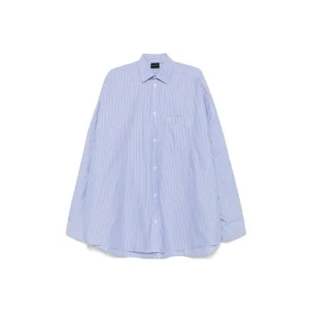 Balenciaga Knot Detailed Striped Shirt