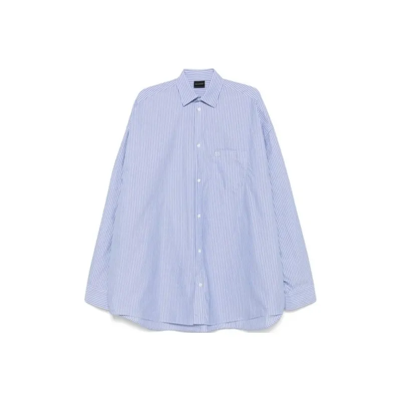 Balenciaga Knot Detailed Striped Shirt-0