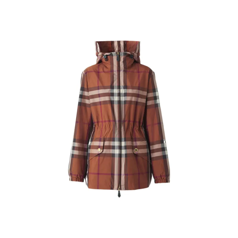 Burberry Check pattern Lightweight Parka Jacket-0