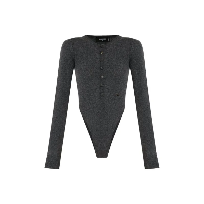 DSQUARED 2 Long Sleeved Knitted Bodysuit-0