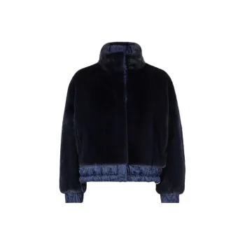FENDI Reversible Cropped Drawstring Hem Jacket