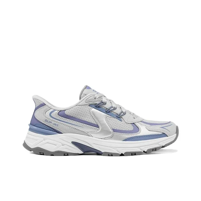 Skechers SPORT WOMENS Anti Slip Wear Resistant Low Top Chunky Sneakers Women's Gray-1