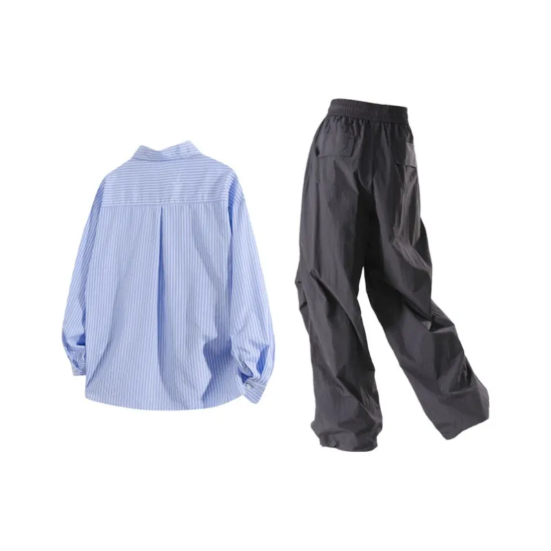 LIVINGTOWN Shirt Matching Set Unisex-3