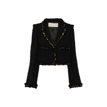 ELIE SAAB Sequin Tweed Jacket