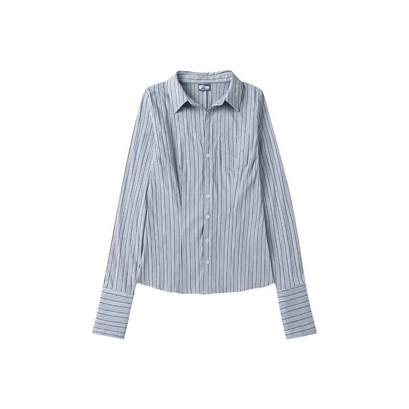 Heartboon Shirt Women's Blue Stripes-0
