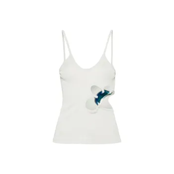 Christopher Esber Moodstone-embellished Tank Top