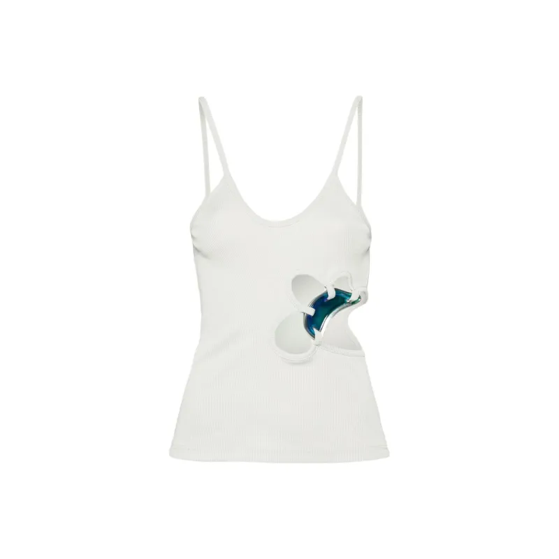 Christopher Esber Moodstone-embellished Tank Top-0